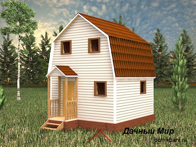 Каркасная баня 5х5