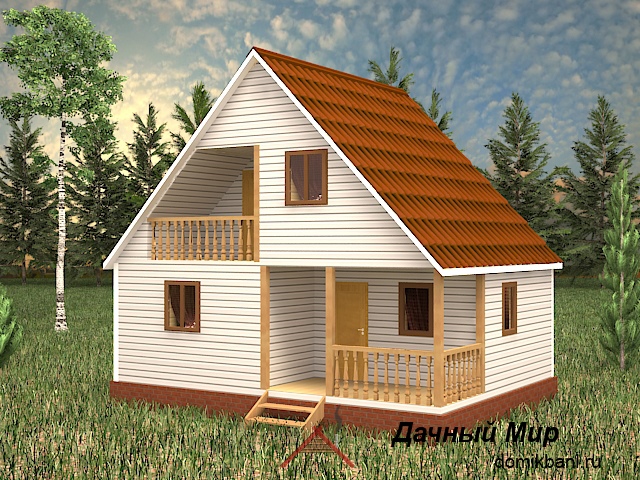 Каркасная баня 8х6 - проект каркасной бани 8х6