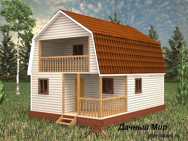 Каркасная баня 9х6