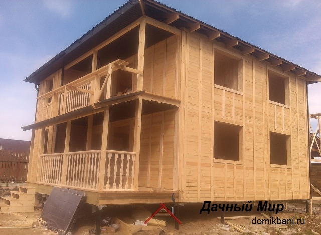 Каркасный дом 9х9 - фотографии нашей работы