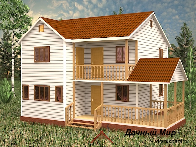 Каркасно-щитовой дом 10х10 Каркасно-щитовой дом 10х10