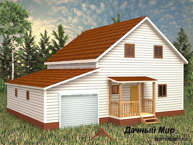Каркасно-щитовой дом 13х9