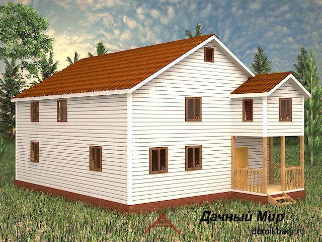 Каркасно-щитовой дом 9х11