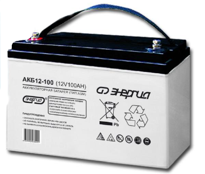 Энергия АКБ 12-100