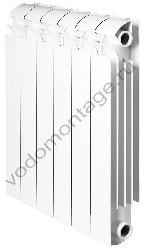 Алюминиевый радиатор Global VOX R 500 (14 секций) - купить по низкой цене в Москве. Оборудование для отопления в наличии, скидки на монтаж и установку. Фото, описание, характеристики, стоимость, подбор и доставка оборудования