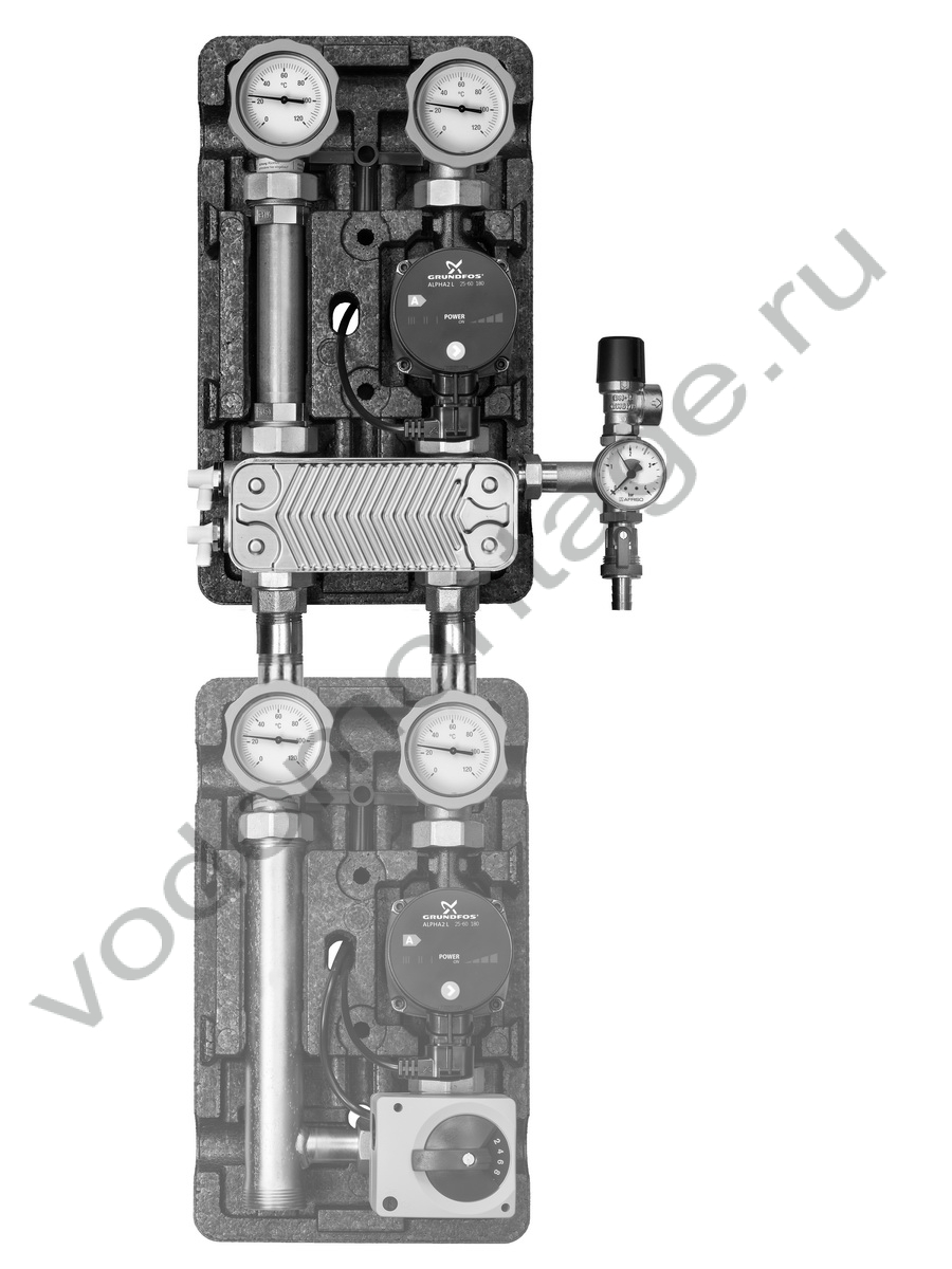 Насосная группа Meibes ME 45811.20 - купить по низкой цене в Москве. Оборудование для отопления в наличии, скидки на монтаж и установку. Фото, описание, характеристики, стоимость, подбор и доставка оборудования